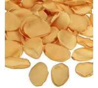 PATIKIL Silk Rose Petals, 100 Pcs Artificial Flower Petals for Wedding Decorations, Romantic Night, Aisle Scatter Petals, Yellow