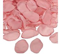 PATIKIL Silk Rose Petals, 400 Pcs Artificial Flower Petals Fake Rose Petals for Wedding Aisle Scatter Bridal Shower Table Decor Romantic Night Decoration, Light Dark Pink