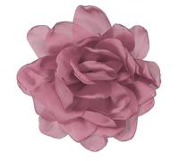 PATIKIL Silk Satin Flower Brooch Pin 4.7", Large Peony Floral Lapel Pin for Women Wedding Party Birthday Dance Banquet Dress Clothes Hat Bag Decoration, Dusty Pink