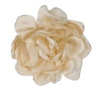 PATIKIL Silk Satin Flower Brooch Pin 4.7", Large Peony Floral Lapel Pin for Women Wedding Party Birthday Dance Banquet Dress Clothes Hat Bag Decoration, Khaki
