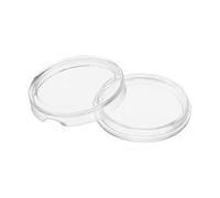 PATIKIL Silver Dollar Coin Holders 20mm, 50 Pcs Bar Capsule Coin Holders Clear Plastic Round Coins Container Collection Case for Silver Half Dollar Protectors Supplies