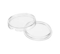 PATIKIL Silver Dollar Coin Holders 23mm, 50 Pcs Bar Capsule Coin Holders Clear Plastic Round Coins Container Collection Case for Silver Half Dollar Protectors Supplies