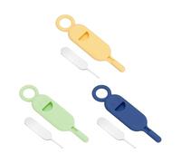 PATIKIL SIM Card Holder Removal Tool, 1 Set SIM Card Pins Needle Opener Ejector Tray Eject Pins for Cell Phones Tablets Routers, Green/Blue/Yellow
