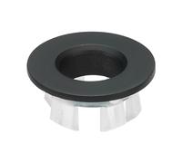 PATIKIL Sink Overflow Ring, Sink Basin Trim Overflow Cover Insert in Hole Round Ring Covers Caps for Kitchen Bathroom, Black