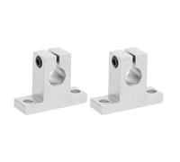 PATIKIL SK10 Aluminum Linear Motion Rod Rail Clamping Guide Support, 2 Pcs for 10mm Dia Shaft