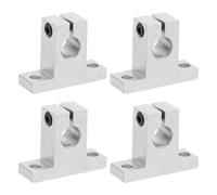 PATIKIL SK10 Aluminum Linear Motion Rod Rail Clamping Guide Support, 4 Pcs for 10mm Dia Shaft