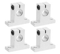 PATIKIL SK12 Aluminum Linear Motion Rod Rail Clamping Guide Support, 4 Pcs for 12mm Dia Shaft