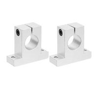 PATIKIL SK25 Aluminum Linear Motion Rod Rail Clamping Guide Support, 2 Pcs for 25mm Dia Shaft
