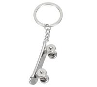 PATIKIL Skateboard Keychain, Mini Cute Skate Board Key Chain Sport Pendant Key Ring Bag Backpack Decor for Men Women Party Gifts Favors, Silver