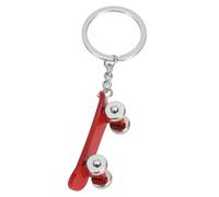 PATIKIL Skateboard Keychain, Mini Cute Skate Board Key Chain Sport Pendant Key Ring Bag Backpack Decor for Men Women Party Gifts Favors, Red