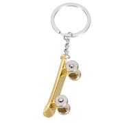 PATIKIL Skateboard Keychain, Mini Cute Skate Board Key Chain Sport Pendant Key Ring Bag Backpack Decor for Men Women Party Gifts Favors, Gold