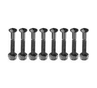 PATIKIL Skateboard Mounting Hardware 1-5/16" / 33mm, 8pcs Carbon Steel Skateboard Screws Bolts&Nuts Flat Head for Cruiser, Black