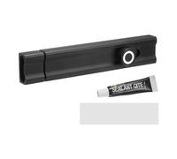 PATIKIL Slide Barrel Bolt Latch Lock 150mm, 1Pcs Aluminum Alloy Keyless Security Slide Latch Door Deadbolt Lock for Flush or Recessed Door Cabinet Bedroom Door Prevent Going Out, Black