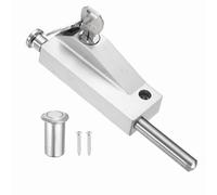 PATIKIL Sliding Patio Door Lock, Zinc Alloy Sliding Glass Door Deadbolt Lock with 2 Keys from Inside Enhanced Home Security for Apartment Hotel Essentials, Silver