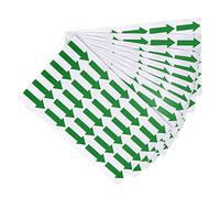 PATIKIL Small Arrow Sticker Label 1.2x0.4, 300 Pcs Adhesive Color Coding Sign Decal for Gas Flow Direction Inspection Defect Marking, Green