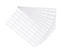 PATIKIL Small Arrow Sticker Label 1.2x0.5, 180 Pcs Adhesive Color Coding Sign Decal for Gas Flow Direction Inspection Defect Marking, White