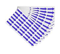PATIKIL Small Arrow Sticker Label 1.2x0.5, 450 Pcs Adhesive Color Coding Sign Decal for Gas Flow Direction Inspection Defect Marking, Blue