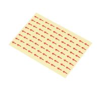 PATIKIL Small Arrow Stickers 0.5x0.4, 10 Sheet PET Self Adhesive Product Inspection Defects Indicator Industrial Work, Red