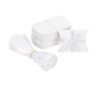 PATIKIL Small Gift Boxes, 50 Pcs 3.5x2.5x1 Inch Pillow Boxes Candy Thank You Treat for Wedding Party Favor Pen Birthday Gift Jewelry Greeting Card, White