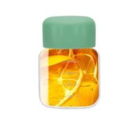 PATIKIL Small Juice Glass Bottle with Lids, 10 Ounce (300ml) Leakproof Cute Drinking Container for Juicing, Fridge Water, Milk Drinks, Green