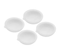 PATIKIL Small Melting Ceramic Crucible Bowl Dish, 4 Pcs 100g Ceramic Quartz Crucibles Dish Pot for Refining Casting Metal Gold Silver Copper Brass Alloy Beading Jewelry