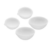 PATIKIL Small Melting Ceramic Crucible Bowl Dish, 4 Pcs 250g 500g Crucibles for Melting Metal, Ceramic Crucible Bowl Dish Cup for Melting Metals Casting Gold Silver Copper Brass Alloy