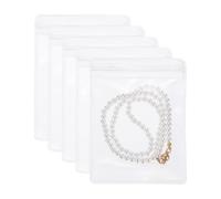 PATIKIL Small Plastic Bags for Jewelry 2.8" x 3.9", 100 Pcs Reusable Zipper Lock Jewelry Bag Clear PVC Packing Pouch for Rings Earrings Bracelet Beads