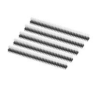 PATIKIL SMT Pin Header Double Row 40P 2.54mm Pitch Copper Plated for PCB Pack of 5