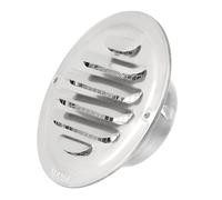 PATIKIL Soffit Vents 2.8 Inch, 304 Stainless Steel Louvered Grille Cover Vent Flat Ducting Air Vent with Screen Mesh for HVAC Home Bathroom Office Ventilation