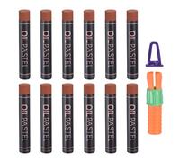 PATIKIL Soft Oil Pastels, 12 Pcs Brown Oil Pastel Crayons Pastel Art Supplies with Holder Creamy Texture Colored Chalk Smooth Blending Bulk Set for Artists Painting Drawing Gallery