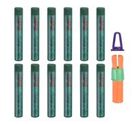 PATIKIL Soft Oil Pastels, 12 Pcs Forest Green Oil Pastel Crayons Pastel Art Supplies with Holder Creamy Texture Colored Chalk Smooth Blending Bulk Set for Artists Painting Drawing Gallery