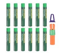 PATIKIL Soft Oil Pastels, 12 Pcs Green Oil Pastel Crayons Pastel Art Supplies with Holder Creamy Texture Colored Chalk Smooth Blending Bulk Set for Artists Painting Drawing Gallery