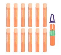 PATIKIL Soft Oil Pastels, 12 Pcs Pinkish White Oil Pastel Crayons Pastel Art Supplies with Holder Creamy Texture Colored Chalk Smooth Blending Bulk Set for Artists Painting Drawing Gallery