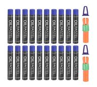 PATIKIL Soft Oil Pastels, 20Pcs Violet Oil Pastel Crayons Pastel Art Supplies with 2Pcs Holder Creamy Texture Colored Chalk Smooth Blending Bulk Set for Artists Painting Drawing Gallery