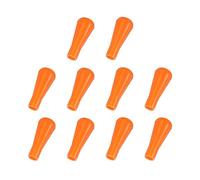 PATIKIL Soft Rubber Arrowhead, 10 Pcs Safety Archery Arrow Tips Practice Tips Broad Heads Replacements Arrow Points for Hunting Outdoor Archery Game Practice, Orange
