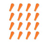 PATIKIL Soft Rubber Arrowhead, 16 Pcs Safety Archery Arrow Tips Practice Tips Broad Heads Replacements Arrow Points for Hunting Outdoor Archery Game Practice, Orange