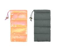 PATIKIL Soft Sunglass Pouch, 2Pcs Microfiber Glasses Pouch Portable Eyeglass Case Bag with Drawstring Closure for Women Men Phone Eyeglasses Sunglasses Storage, Gray and Orange
