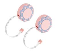 PATIKIL Soft Tape Measure, 2 Pcs 60 Inch / 150 cm Double Side Metric Tape for Body Measurements Retractable Ruler for Home Tailor Sewing Craft, Pink, Sun