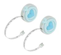 PATIKIL Soft Tape Measure, 2 Pcs 60 Inch / 150 cm Double Side Metric Tape for Body Measurements Retractable Ruler for Home Tailor Sewing Craft, Blue, Heart