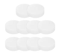 PATIKIL Solid Round Silicone Rubber Sheet, 10 Pcs 30mm OD x 8mm Thick Round Silicone Sealing Gasket Pads Bumper Pads for Home Craft Industrial Anti Vibration Slip Gasket, Translucent