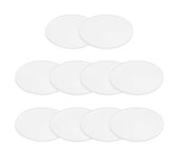 PATIKIL Solid Round Silicone Rubber Sheet, 10 Pcs 38mm OD x 1.5mm Thick Round Silicone Sealing Gasket Pads Bumper Pads for Home Craft Industrial Anti Vibration Slip Gasket, Translucent