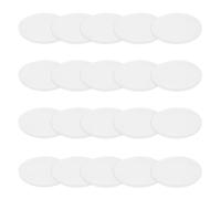 PATIKIL Solid Round Silicone Rubber Sheet, 20 Pcs 20mm OD x 1mm Thick Round Silicone Sealing Gasket Pads Bumper Pads for Home Craft Industrial Anti Vibration Slip Gasket, Translucent