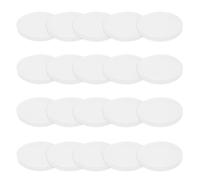PATIKIL Solid Round Silicone Rubber Sheet, 20 Pcs 20mm OD x 2mm Thick Round Silicone Sealing Gasket Pads Bumper Pads for Home Craft Industrial Anti Vibration Slip Gasket, Translucent