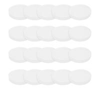 PATIKIL Solid Round Silicone Rubber Sheet, 20 Pcs 20mm OD x 3mm Thick Round Silicone Sealing Gasket Pads Bumper Pads for Home Craft Industrial Anti Vibration Slip Gasket, Translucent