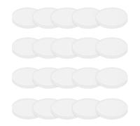 PATIKIL Solid Round Silicone Rubber Sheet, 20 Pcs 25mm OD x 3mm Thick Round Silicone Sealing Gasket Pads Bumper Pads for Home Craft Industrial Anti Vibration Slip Gasket, Translucent