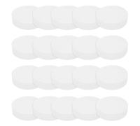 PATIKIL Solid Round Silicone Rubber Sheet, 20 Pcs 25mm OD x 5mm Thick Round Silicone Sealing Gasket Pads Bumper Pads for Home Craft Industrial Anti Vibration Slip Gasket, Translucent