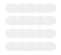 PATIKIL Solid Round Silicone Rubber Sheet, 20 Pcs 30mm OD x 2mm Thick Round Silicone Sealing Gasket Pads Bumper Pads for Home Craft Industrial Anti Vibration Slip Gasket, Translucent