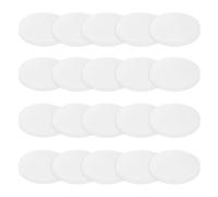 PATIKIL Solid Round Silicone Rubber Sheet, 20 Pcs 30mm OD x 3mm Thick Round Silicone Sealing Gasket Pads Bumper Pads for Home Craft Industrial Anti Vibration Slip Gasket, Translucent