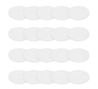 PATIKIL Solid Round Silicone Rubber Sheet, 20 Pcs 35mm OD x 3mm Thick Round Silicone Sealing Gasket Pads Bumper Pads for Home Craft Industrial Anti Vibration Slip Gasket, Translucent