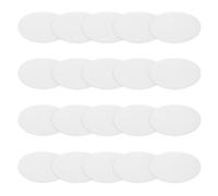 PATIKIL Solid Round Silicone Rubber Sheet, 20 Pcs 40mm OD x 1mm Thick Round Silicone Sealing Gasket Pads Bumper Pads for Home Craft Industrial Anti Vibration Slip Gasket, Translucent